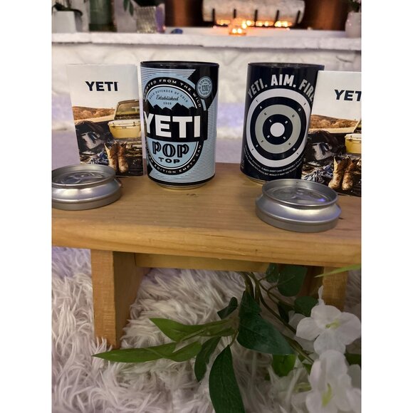 Yeti Pop Top Limited Edition Empty Storage Cans Stash Hidden Set of 2 - Picture 13 of 16